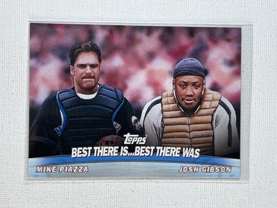 2000 Topps ~ Mike Piazza | Josh Gibson ~ Combos ~ TC18 ~ Mets | Monarchs