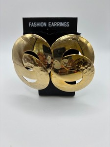 Authentic Design Double Loop Gold Plated Earring for Women