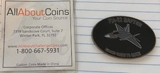 F/A 22 RAPTOR Geocoin Gunmetal - New and Unactivated