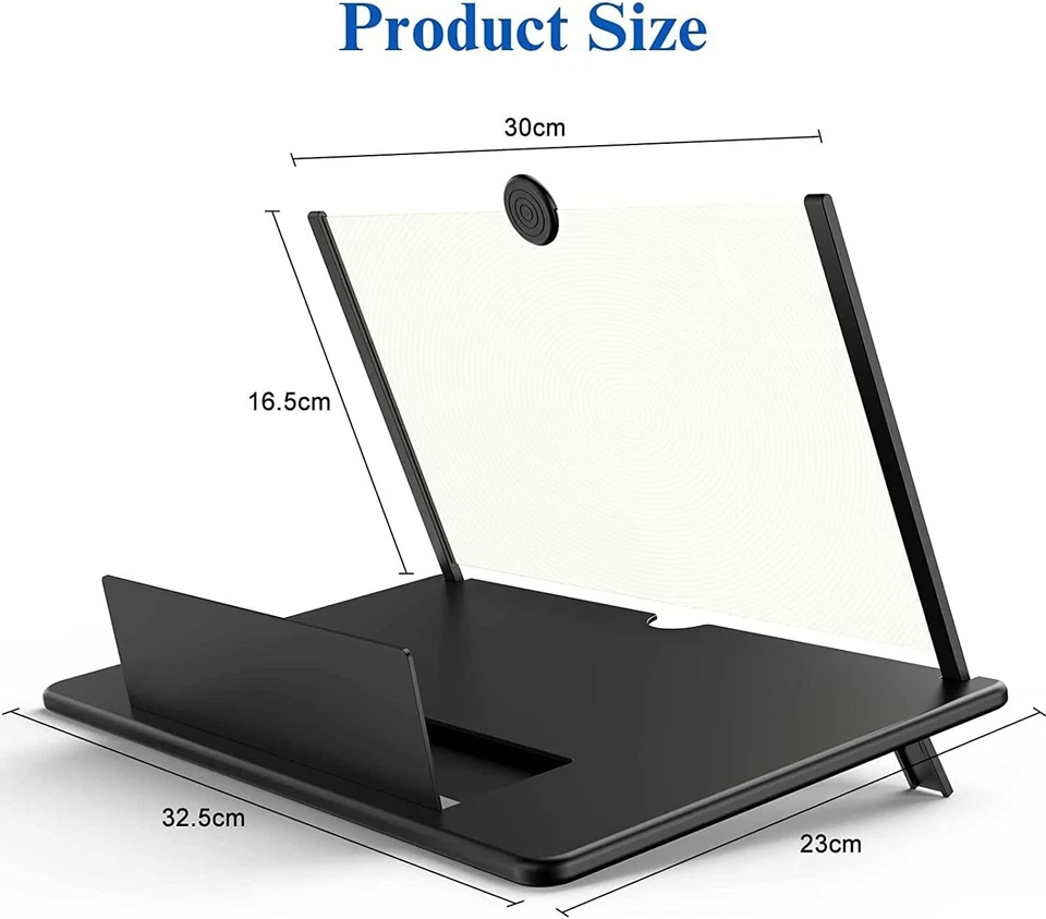 16" Screen Magnifier for Cell Phone – 3D HD Magnifing Black-16&apos;&apos;  - Image 4 of 4
