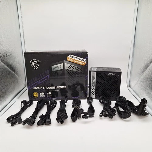 MSI MPG A1000G Gaming Power Supply Full Modular 80 Plus Gold 1000W ATX