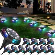 Solar Ground Lights Outdoor Garden Pathway Walkway Driveway Lawn Decking Lamp