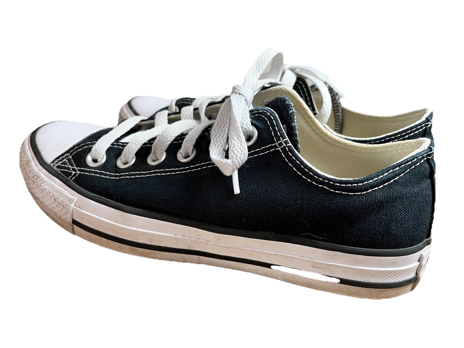 Converse Chuck Taylor All Star Shoes Mens 5 Womens 7 Black Low Top Sneakers thumbnail 5