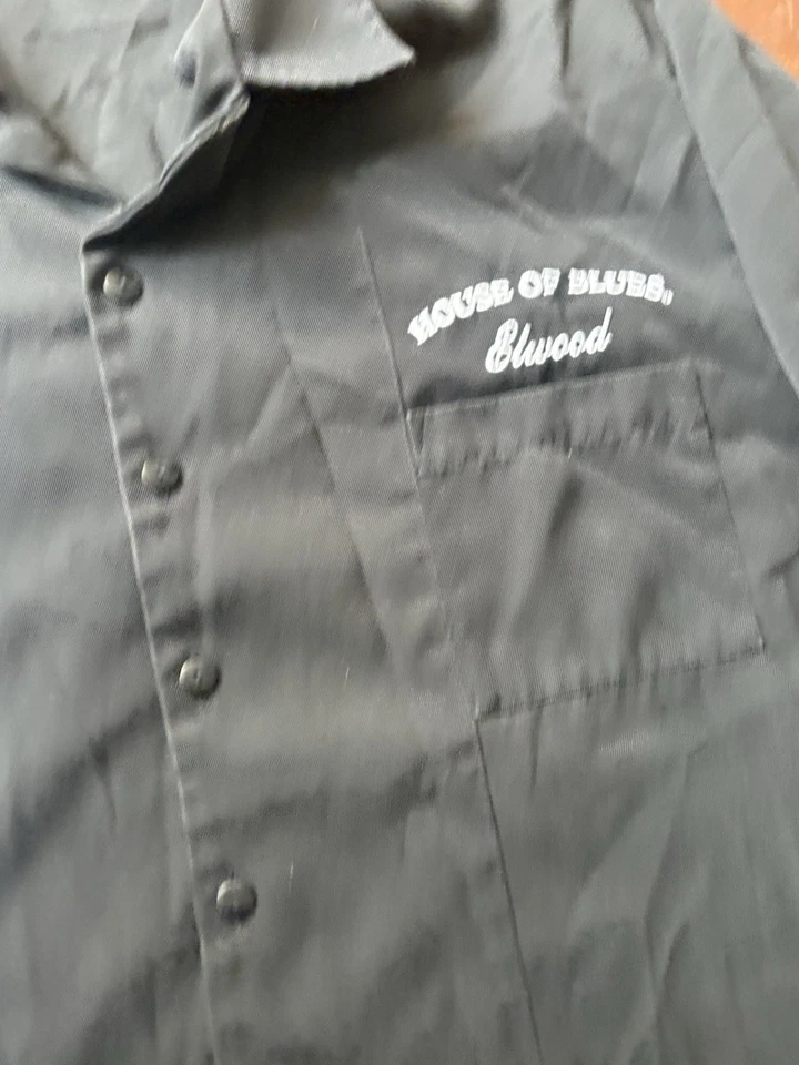 House Of Blues/Blues Brothers Camisa Retro Bowling Abotonada Negra Talla XL Foto 3 de 4