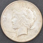 1922-S XF Peace Silver Dollar, 90% Silver, Obverse Scratch