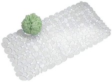 Pebble Non-Slip Suction Bath Mat for Shower, Bathtub - Clear