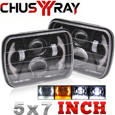 5x7'' 7x6'' For Mazda RX-7 FD FC/3S LED Headlight Hi-Lo Beam DRL w/ Turing