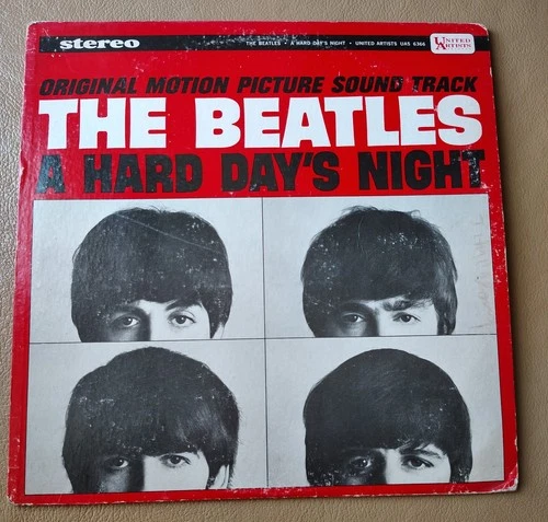 The Beatles A Hard Days Night  Vinyl LP 1964 United Artists UAS 6366 Stereo