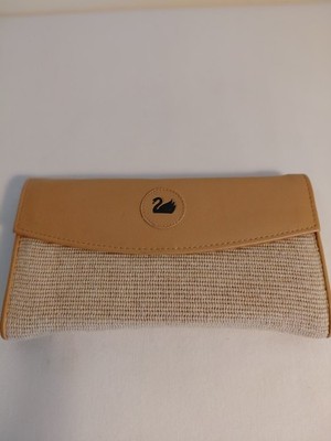 Gloria Vanderbilt Checkbook Wallet Folding Credit Card Holder - Beige Tan