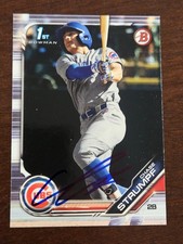 2019 Bowman CHASE STRUMPF Cubs In-Person Signed Autographed AUTO