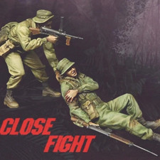 Unpainted 1/35 2pcs RAR Infantry Soldiers Vietnam War Resin Figure Model Kit