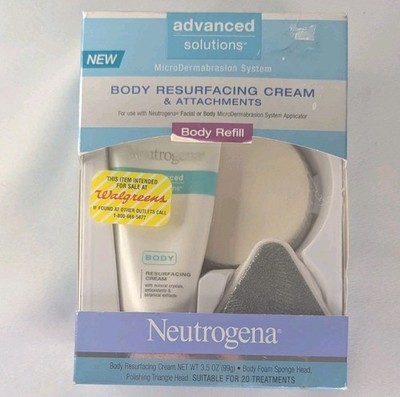 Neutrogena Body Resurfacing Cream Attachments Body Refill Discontinued Open Box