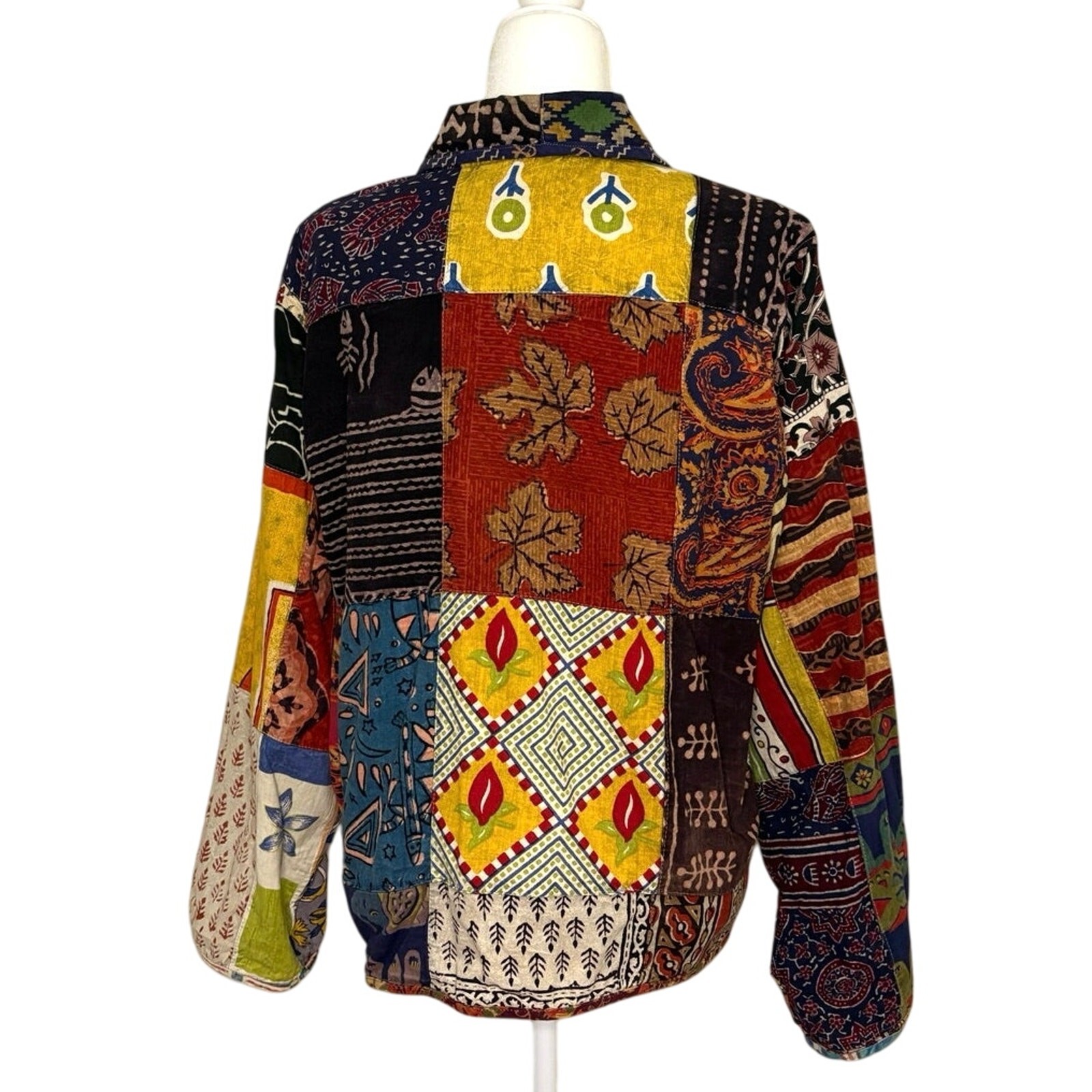 Vintage Sacred Threads Patchwork Cotton Jacket Wo… - image 4