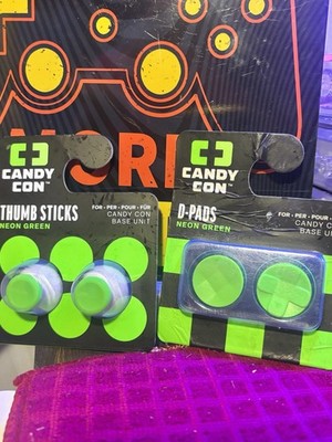 Candy Con Neon Green Thumb Sticks & D-Pads Set for Candy Con Base Unit