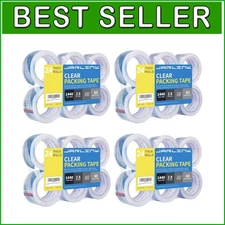 Durable Clear Packing Tape - 2.8mil, 24 Rolls for Shipping & Boxes, 1440 Yards