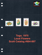 $2.75 Scott Value - 1975 TOGO Flowers West African Wildlife CV MNH NH UMM