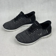 Skechers Summits Hands Free Slip ins Women’s Shoes Black & White Size 7 EUC