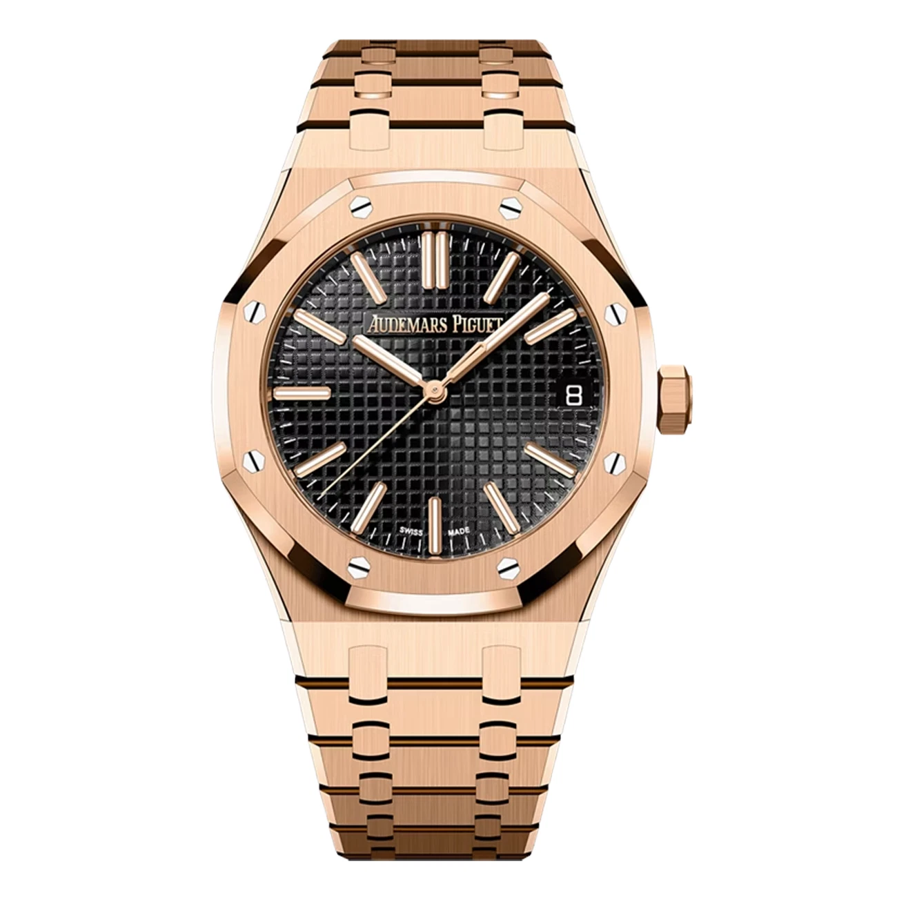 Audemars Piguet — Audemars Piguet Royal Oak 15510OR.OO.1320OR.04 41mm Black Dial Pink Gold Watch