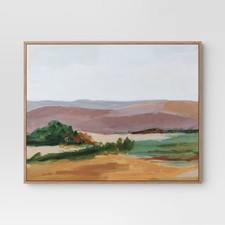 Threshold Colorful Landscape Wall Art Framed ...