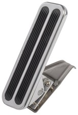 Jegs Billet Gas Pedal Assembly Rectangular Polished Aluminum