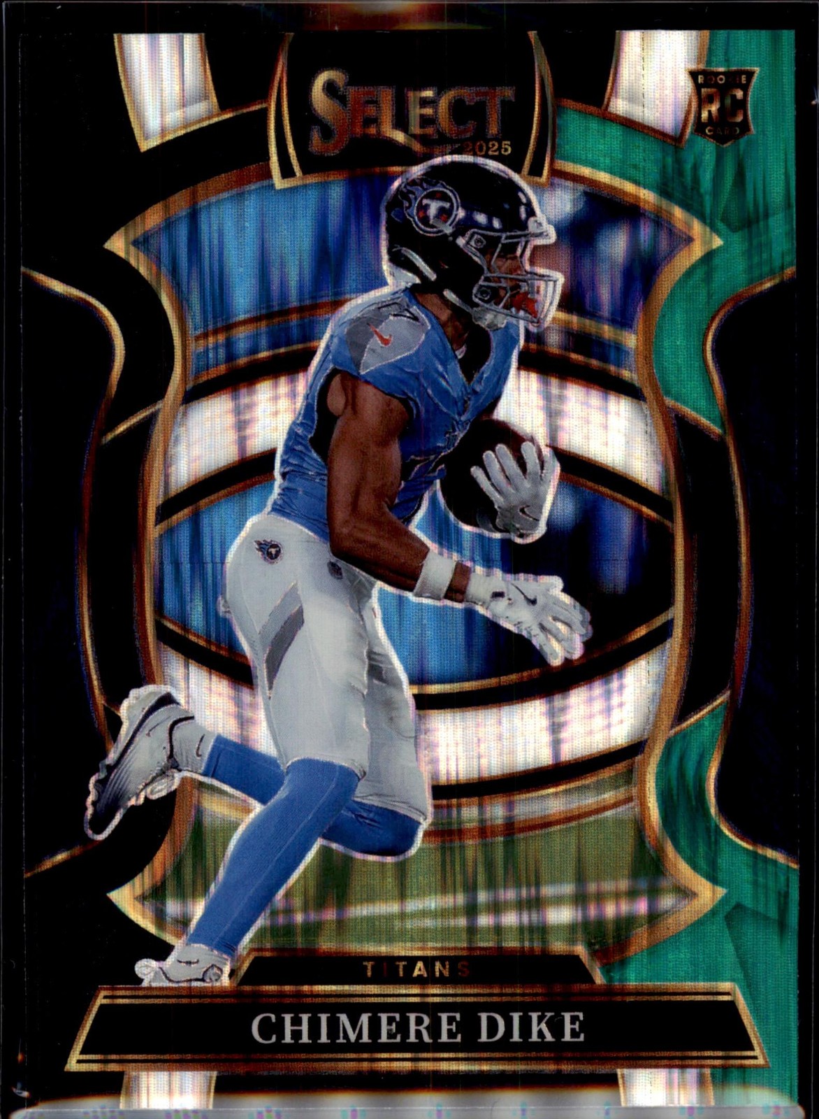 2025 Panini Select #27 Chimere Dike Black and Green Prizm Shock