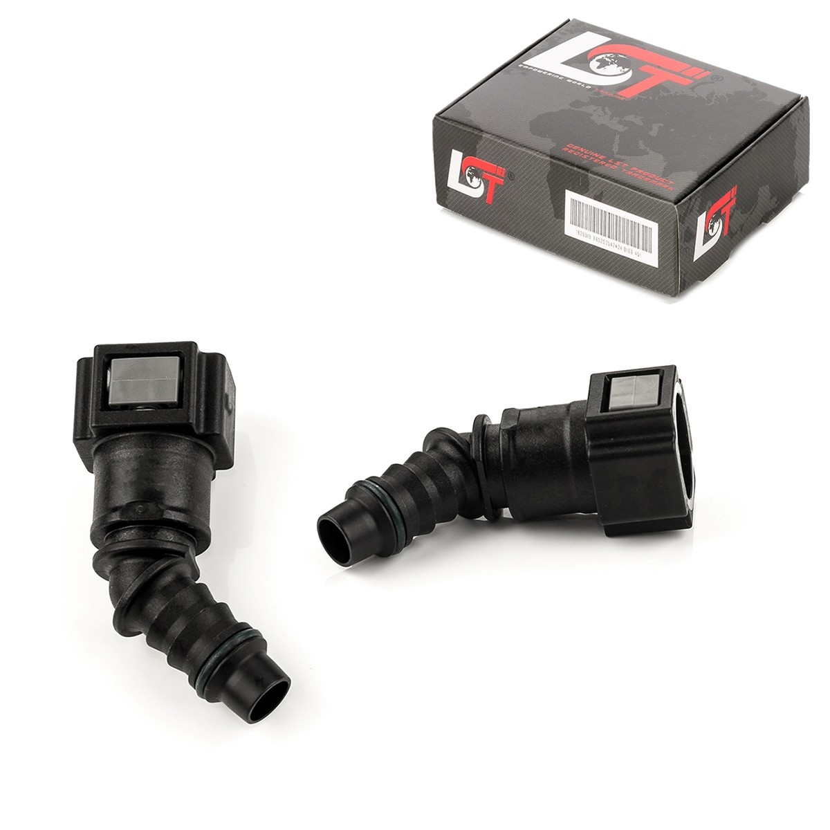 2x Quick Release Fuel Line Hose Coupling 45° 7.89x8mm for SKODA