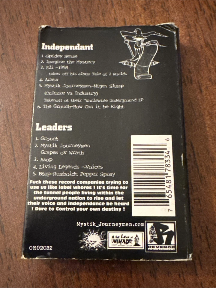 Revenge Sampler 98 Cassette Tape Demo Private Grouch Mystik Journeymen Eli ASOP - Image 3 of 3