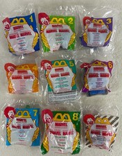 1996 McDonald's Marvel Happy Meal Toys Complete Set of 9 with Under 3 - New