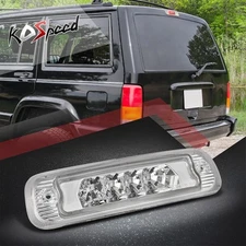 (FULL LED)Chrome 3rd Third Brake Light Stop Parking Lamp for 97-01 Jeep Cherokee