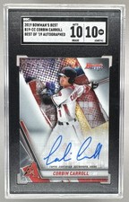 6340741 Corbin Carroll 2019 Bowman's Best #B19-CC Best of 2019 Auto SGC 10/10