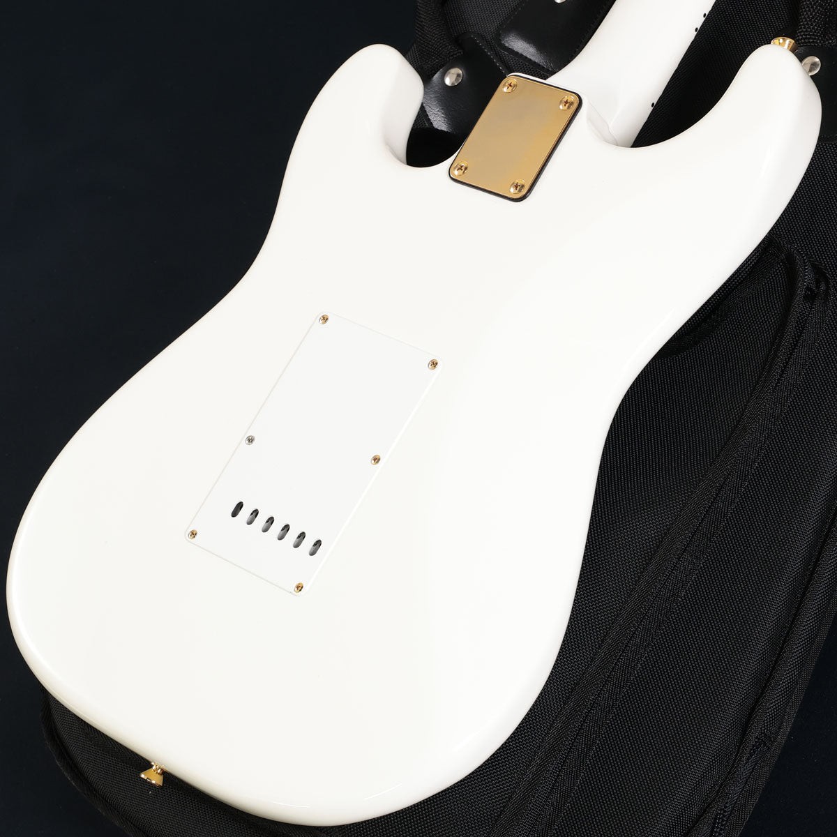 Moon Guitars Custom Order Model ST-C Snow White MF Gold Hardware