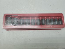 Snap On 311IMYA 11 Piece SAE Shallow Impact Set 3/8 to 1" with Tray