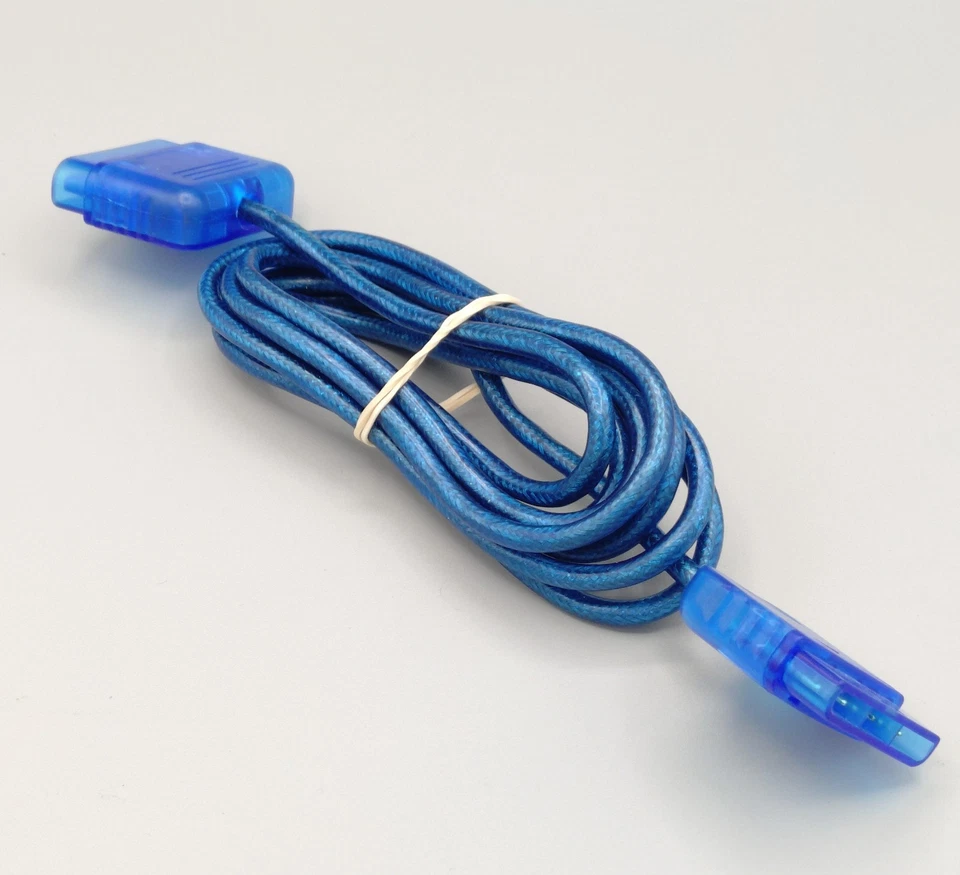 Sony PlayStation 1 & 2 PS2 PS1 6ft Controller Extender Cable Extension Blue - Image 2 of 2