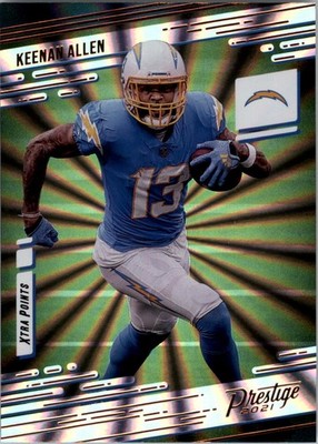 2021 Prestige Xtra Points Sunburst #189 Keenan Allen - FB