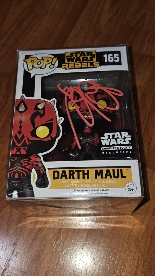 Funko Pop Darth Maul #165 Star Wars Rebels Bounty firmado autografiado ¡EXCLUSIVO!! Foto 2 de 4