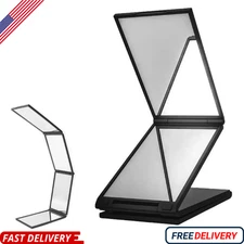 Foldable Makeup Mirror, 4 Way Mirror, 360 Degree Handheld Desktop Portable Self 