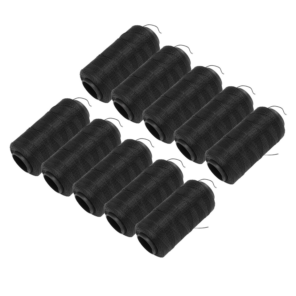Sewing Thread Black Soft Nylon 10 Pieces Multipurpose Elastic Thread ...