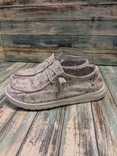 Hey Dude Wendy Women's Shoes US 7 EU 38 Print White Black Marble Lightweight