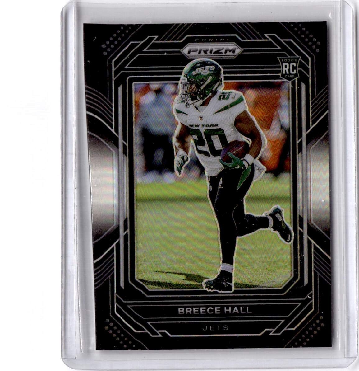 2022 Panini Chronicles #PB-17 Breece Hall Prizm Black Silver