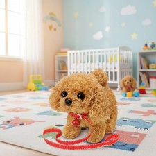 Interactive Plush Toy Puppy - Walking, Barking  Tail Wagging Fun for Kids 