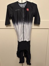 CASTELLI Sanremo Ultra Speed Cycling Suit Black/Silver Gray Men’s Medium NWT