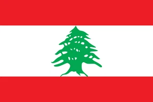 Lebanon Flag Self Adhesive Vinyl Sticker