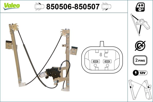 Valeo 850506 Fensterheber Vorne Links FüR Ford-image