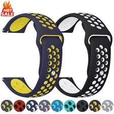 20mm 22mm Sport Silicone Watch Band Universal Quick Release Wrist Strap Bracelet