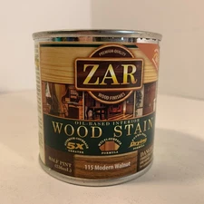 Zar 115 Modern Walnut Interior Wood Stain Oil-Based 1/2 Pint