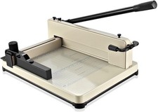 Flexzion Guillotine Paper Cutter 12" A4 Professional Industrial Heavy Duty 400