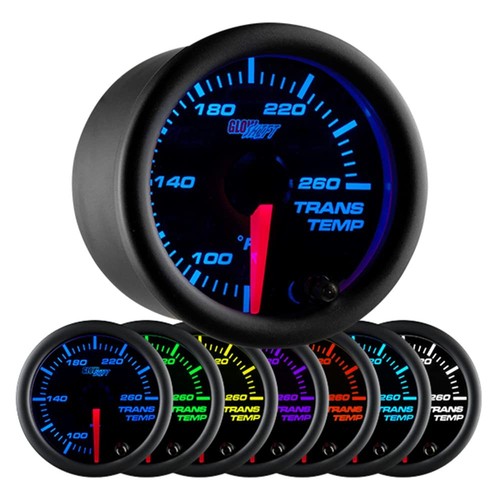 2 1/16" Digital Transmission Temp Gauge Blue LEDs Black Bezel - Foto 4