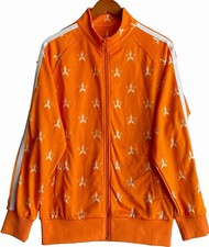 Jeffree Star Tracksuit Jacket Adult Size M Orange Full Zip Active Sportswear
