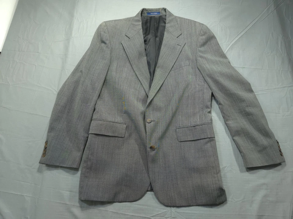Traje Polo Ralph Lauren Hombre 42R Pantalones 36x32 Club Universitario Gris Texturizado Completo Foto 4 de 4