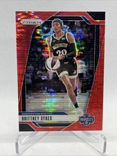 2024 Panini WNBA Prizm Brittney Sykes Red Pulsar #123/299 Mystics #80